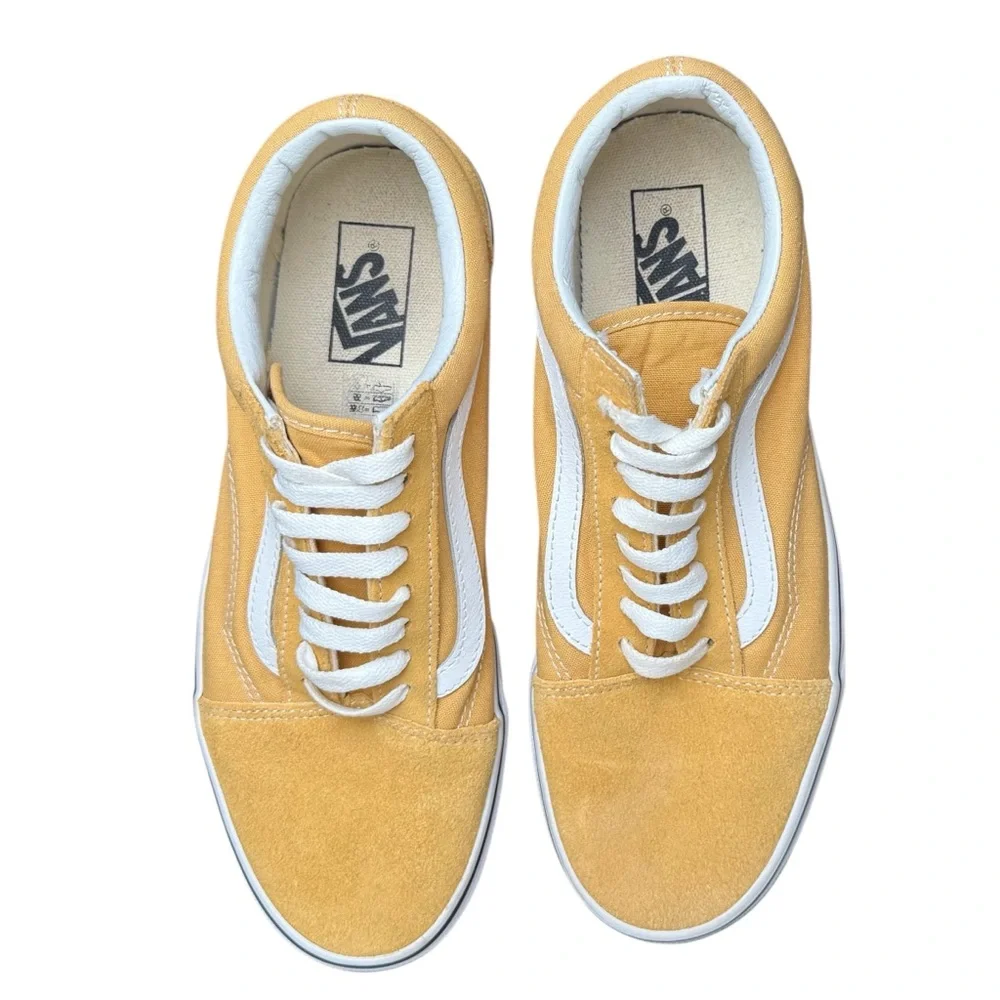 Vans Men's Old Skool Mustard Yellow Low Top Skateboard Sneakers Shoes M 8/W 9.5